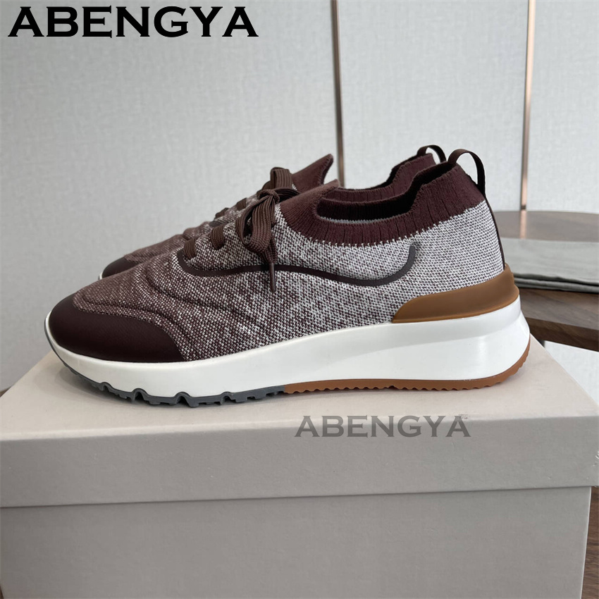 Men New Multicolour Knitted lo - Men'S Fashion Loafers Shoes ulasan dan harga
