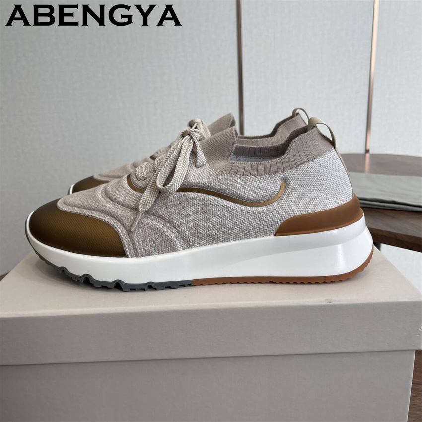 Men New Multicolour Knitted lo - Men'S Fashion Loafers Shoes ulasan dan harga