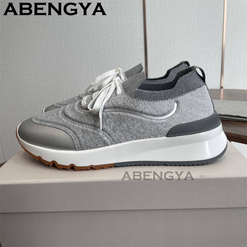 Men New Multicolour Knitted lo - Men'S Fashion Loafers Shoes ulasan dan harga